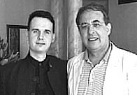 Andrew with Socialist International Secretary General Luis Ayala in Maputo, Mozambique.